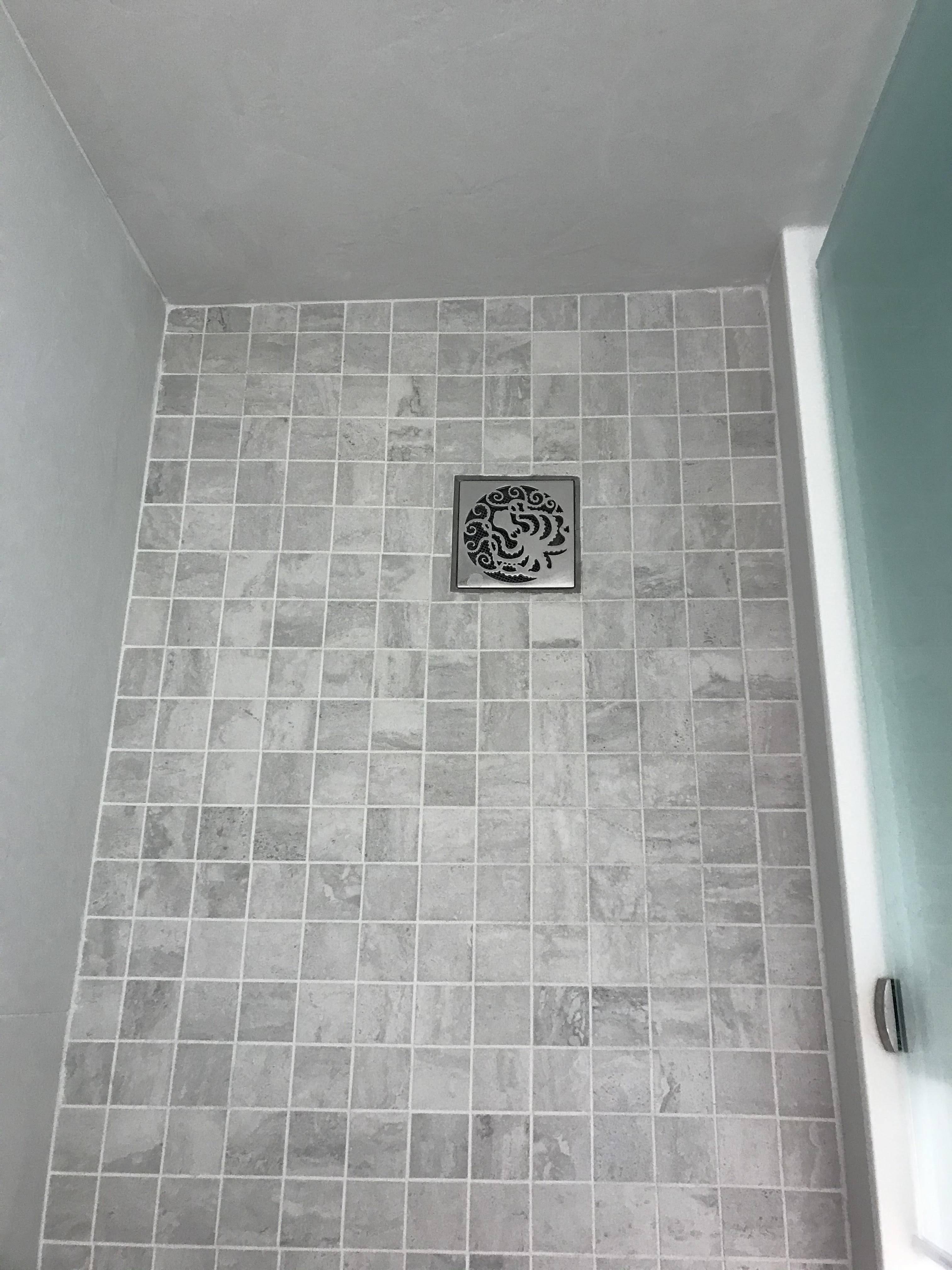 Square Shower Drain Cover, Octopus Design, EBBE Replacement