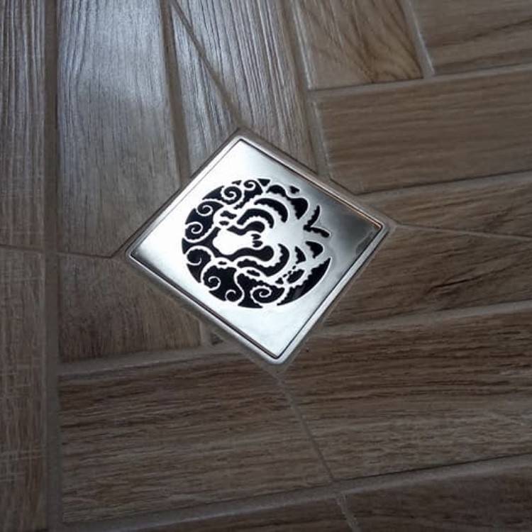 Square Shower Drain Cover, Replacement for Wedi, Octopus