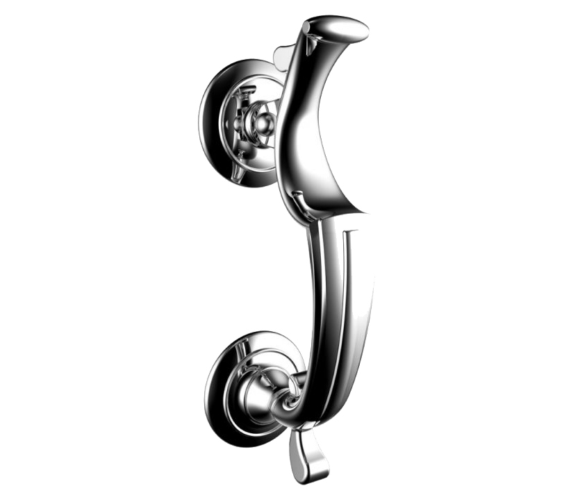 Doctor Door Knocker, Polished Chrome Luxury Collections of Door Handles