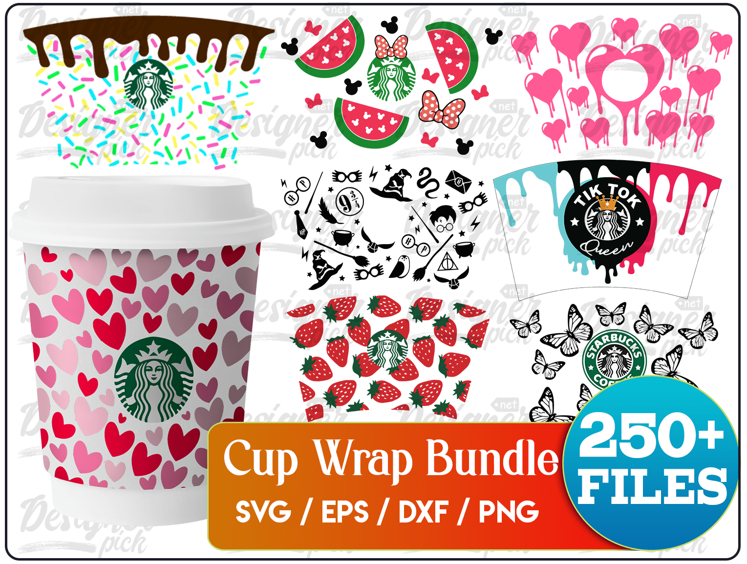 250+ Starbucks Wrap SVG Bundle Best Quality Design Bundle
