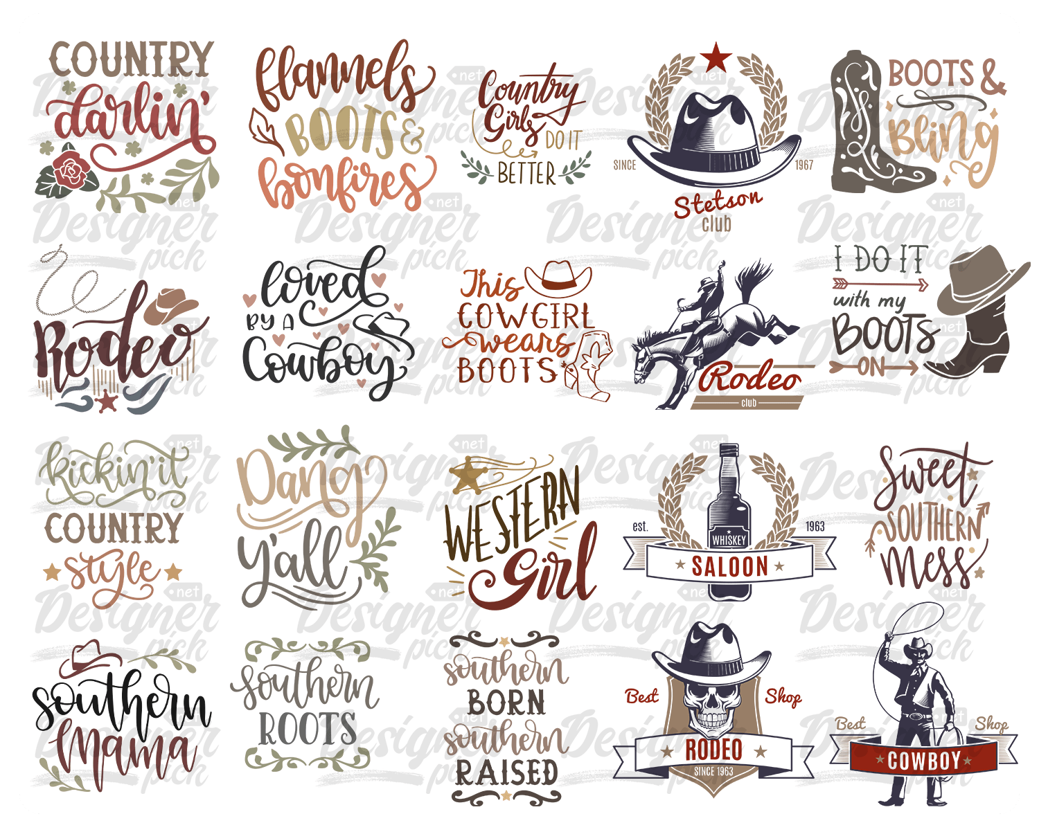 600+ Western Svg Bundle Designerpick