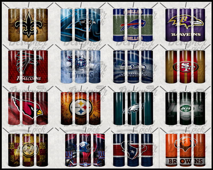 32 Nfl Tumbler Wrap Bundle Best Quality Design Bundle