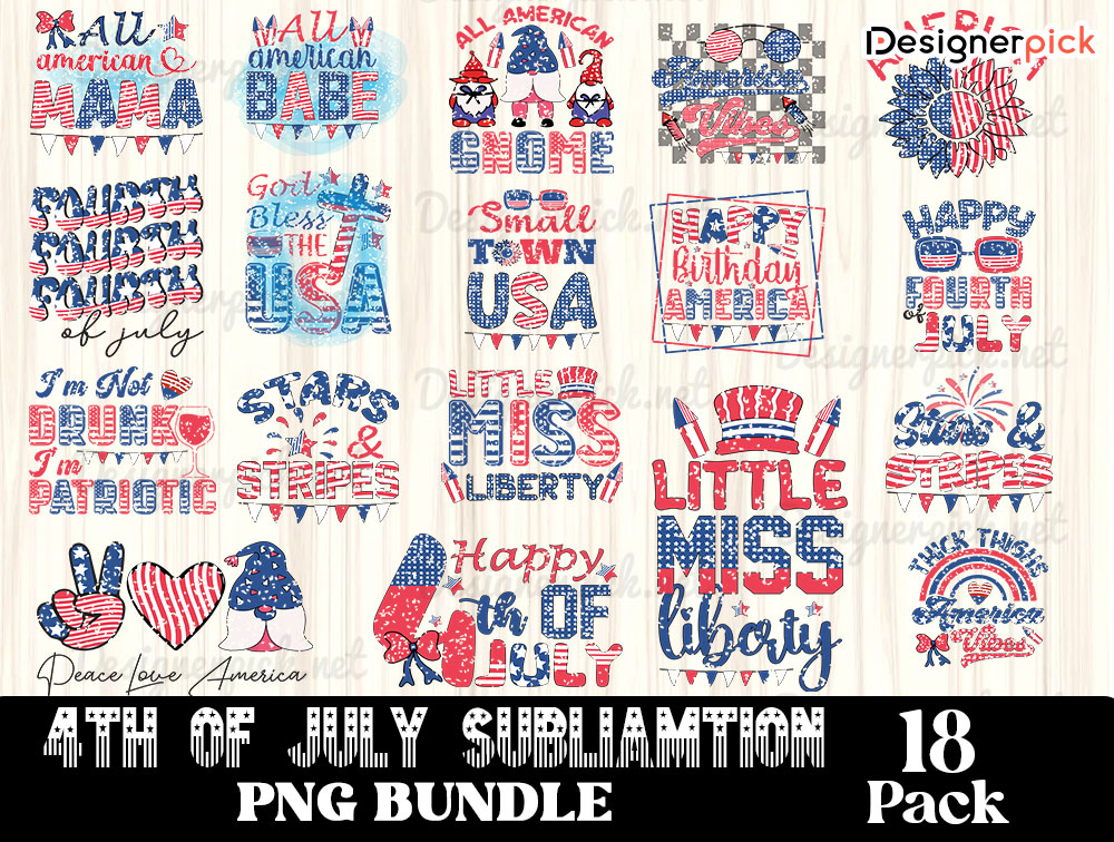 4th Of July Sublimation Bundle Designerpick