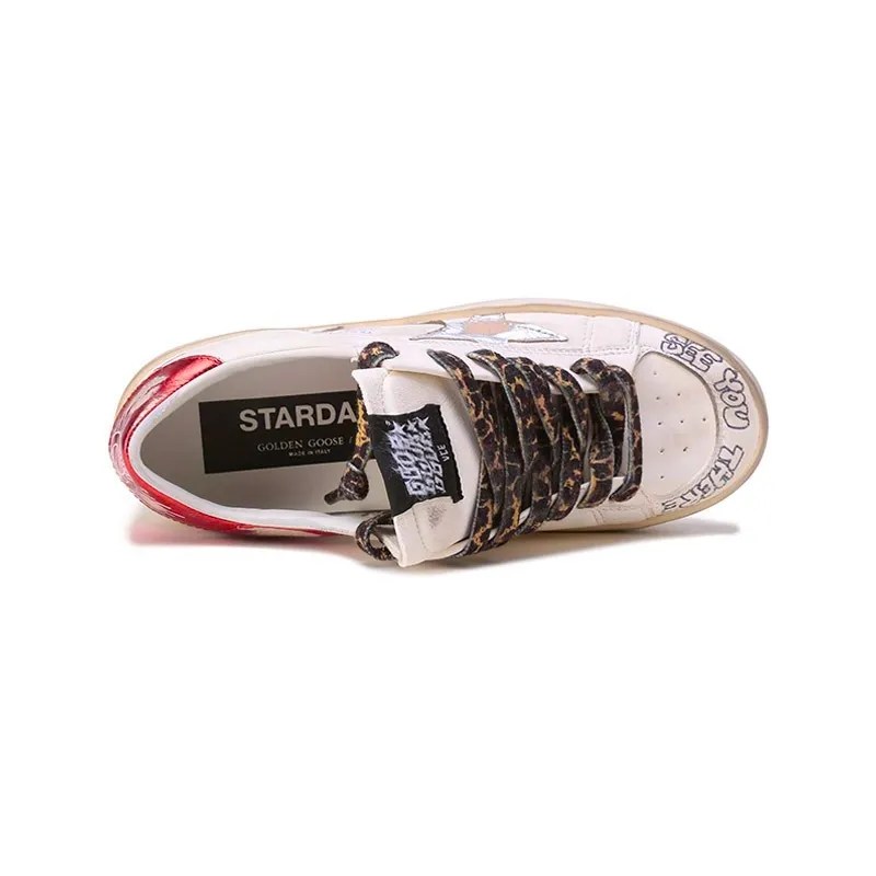 Golden Goose Shoe Laces Replacement Leopard Design Shoelaces for