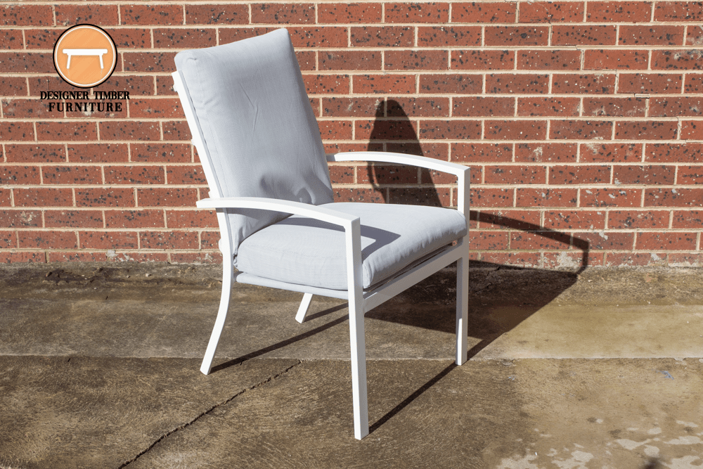 Mentone Outdoor Armchair Rust Proof Powder Coated Aluminium Frame