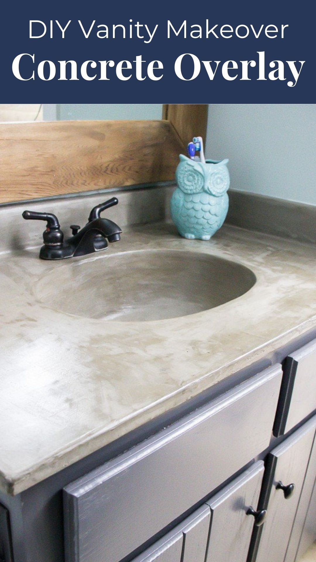The Easiest DIY Concrete Vanity TopNo Forms or Heavy Lifting