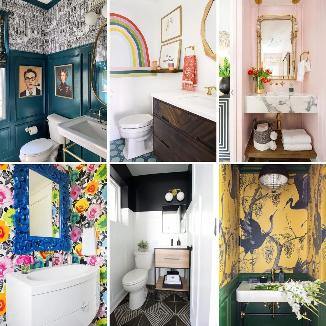 50+ Beautiful decorating powder room ideas for a stylish and functional