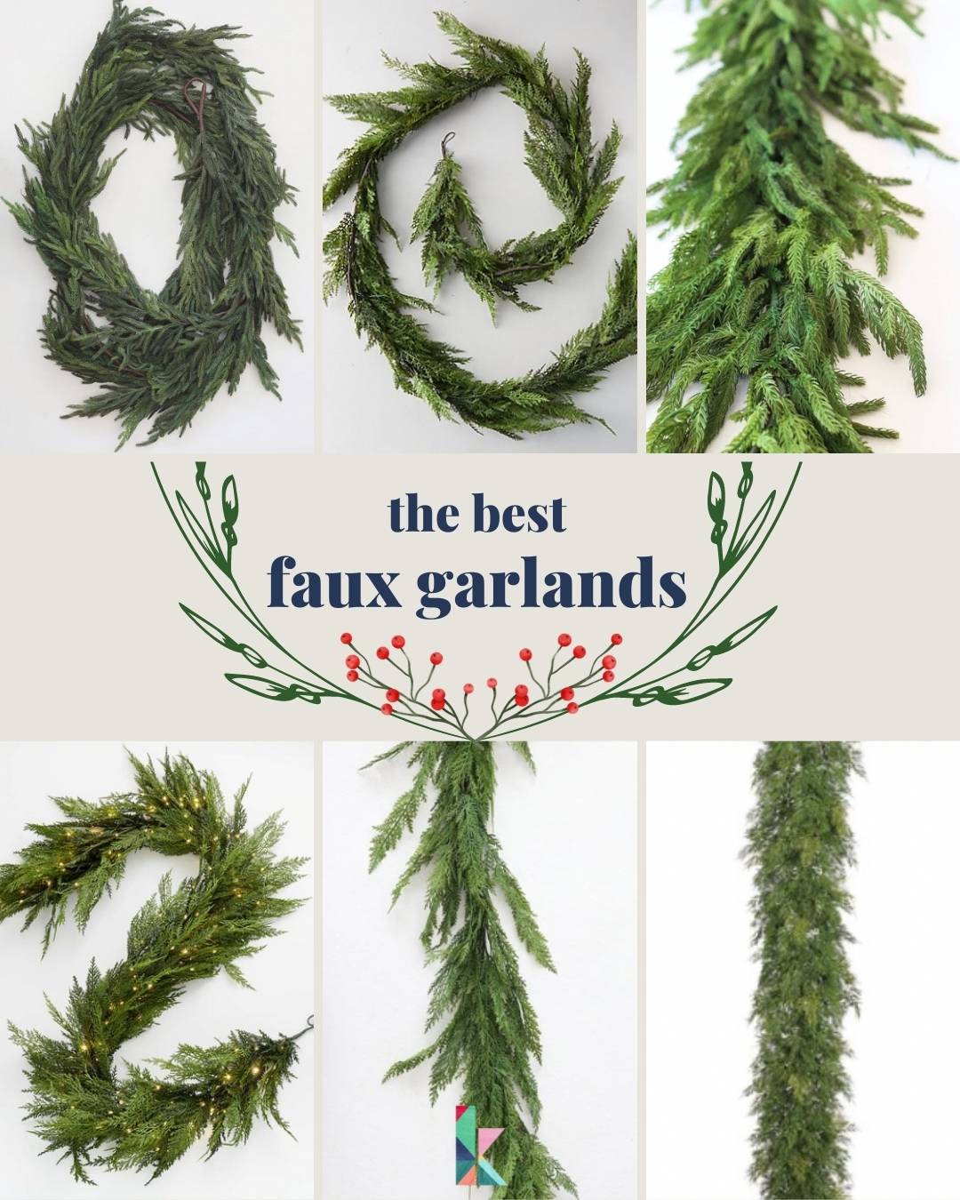 The Most Realistic Faux Garlands for 2024