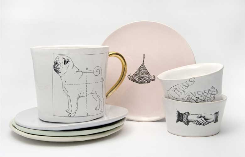 illustrated ceramics. Design For Mankind