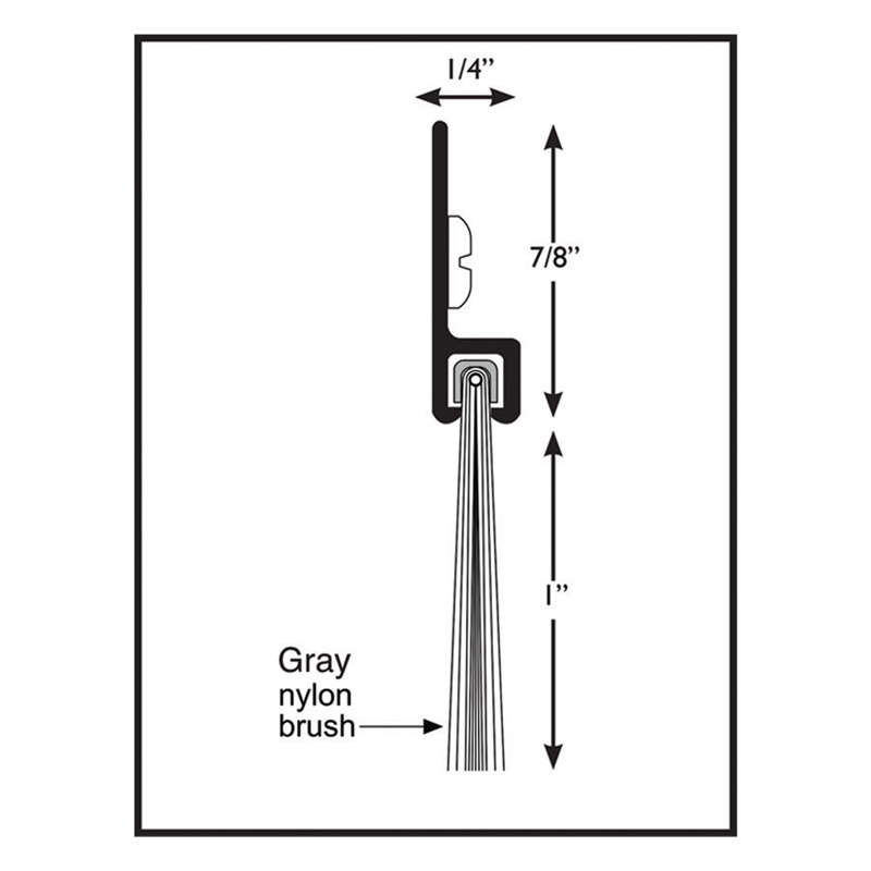 Thresholds & Weatherstripping Door Sweep Brush SWBR Design Hardware