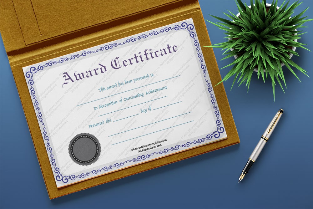 Download Free Certificate Mockup for Certificate Designs