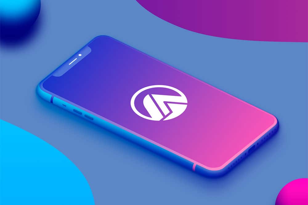 Free Download iPhone X Perspective Mockup in PSD Designhooks