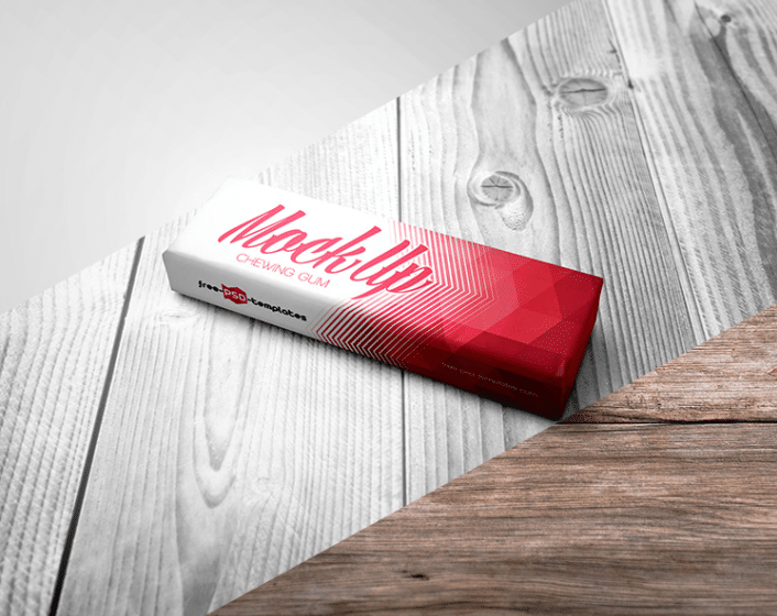 Chewing Gum PSD Mockup Template Download Free DesignHooks