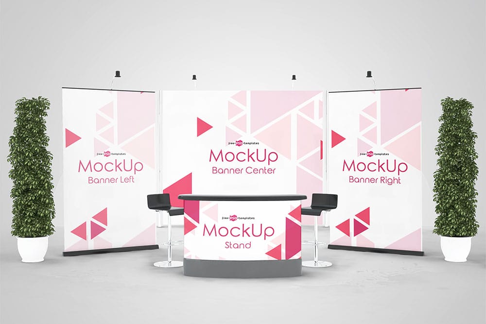 Download This Free Exhibition Stand Mockup In PSD