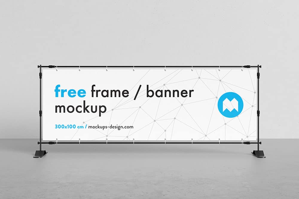 Download This Free Horizontal Banner Mockup In PSD