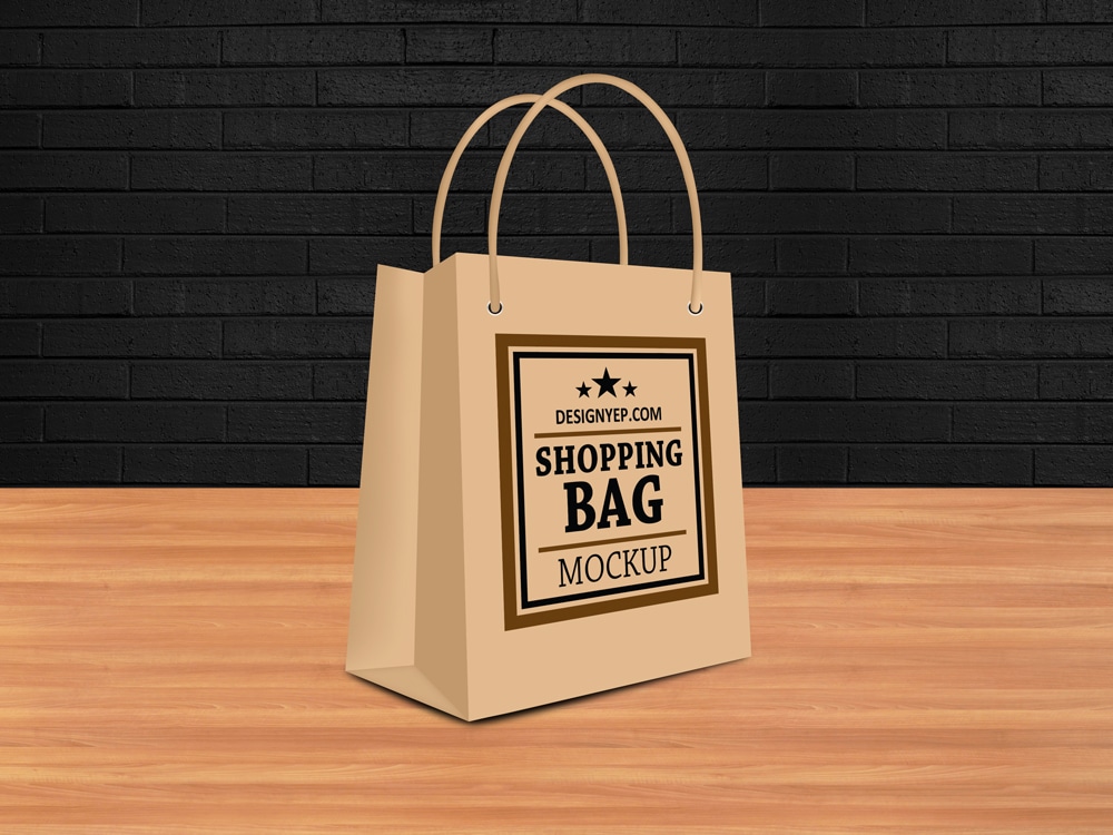 Shopping Bag PSD Mockup Template Download For Free