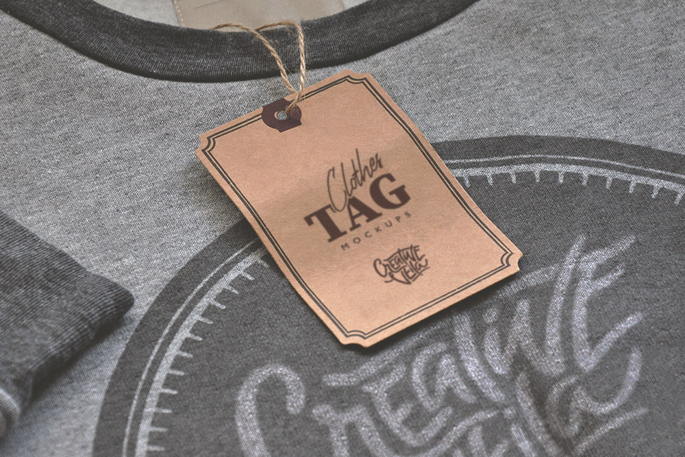 Download This Clothes Tag Mockup in PSD Designhooks