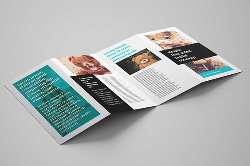 Download This Free 4 Panel Leaflet Mockup In PSD Designhooks