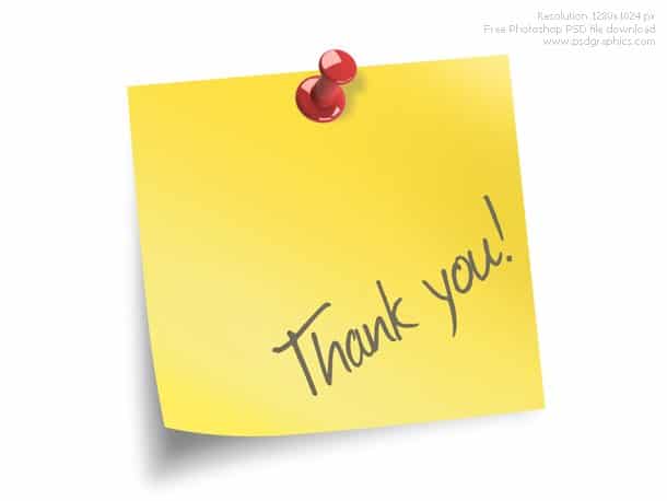 Free Gratitude Post Note Mockup in PSD DesignHooks
