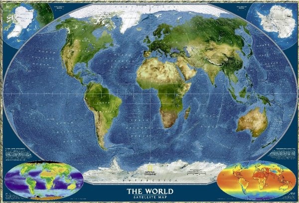 Free Accurate Earth Map Mockup in PSD DesignHooks