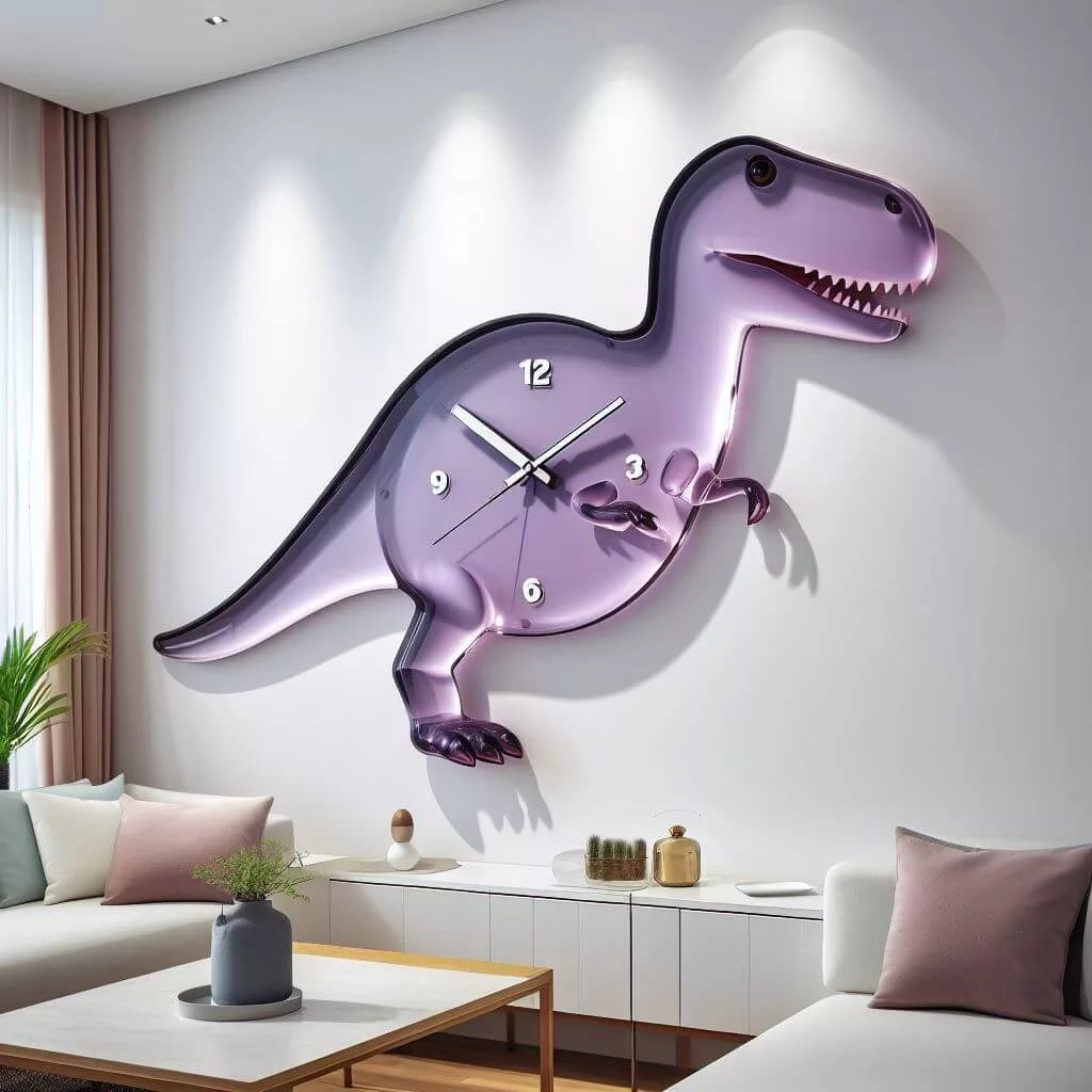 Mesozoic Minutes Bring Playful Whimsy Home with a Dinosaur Clock