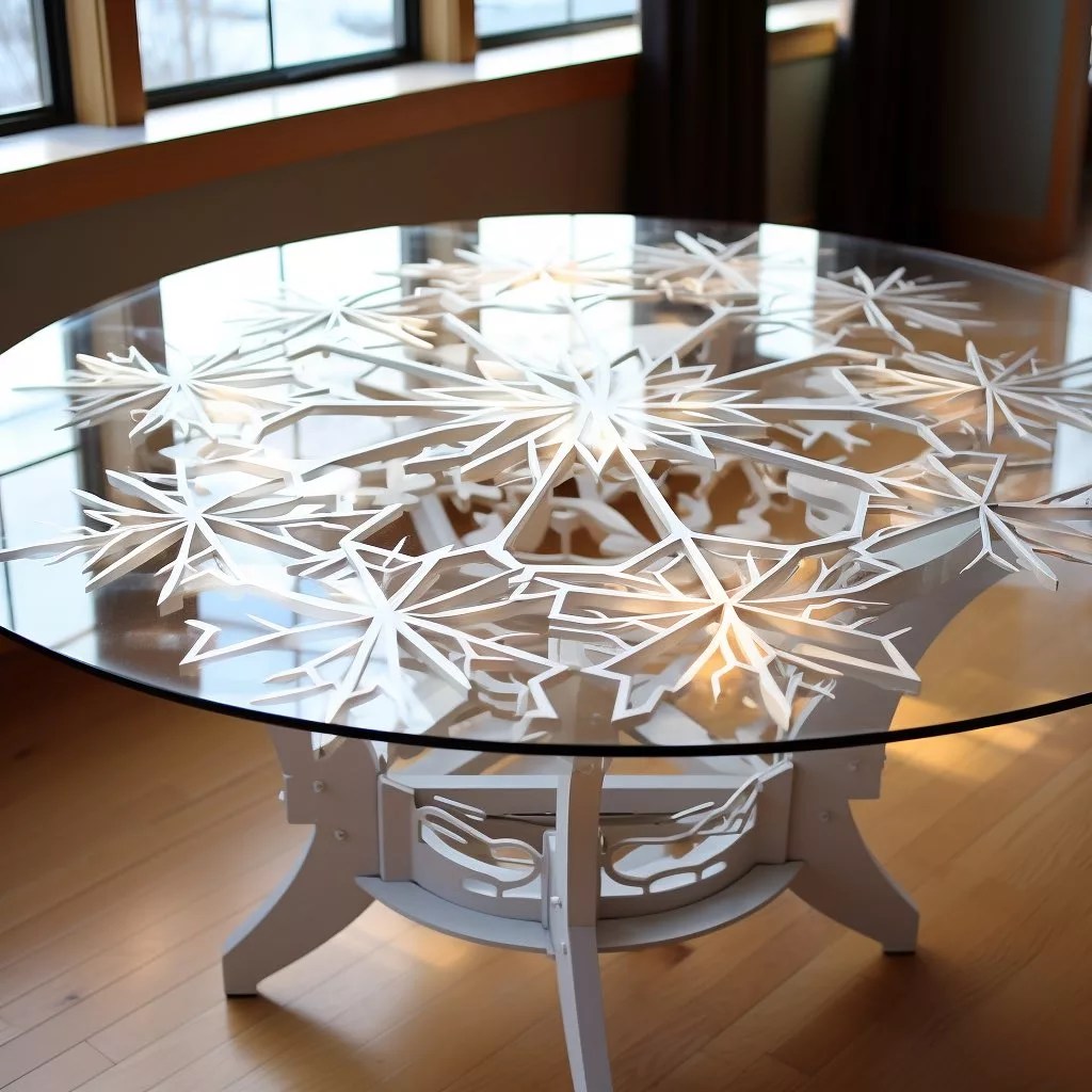 Elegance in Every Flake Snowflake Inspired Table Creations