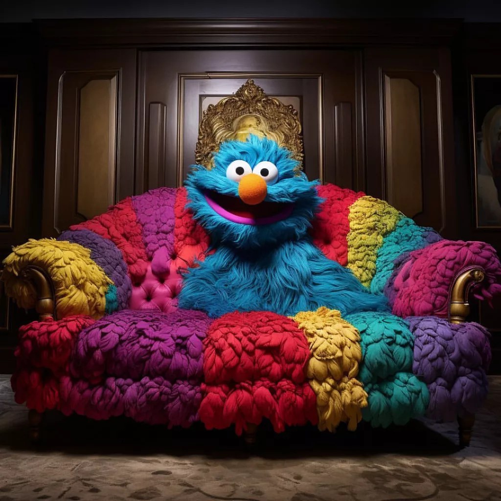 ElmoInspired Sofa Sesame Street Charm for Your Living Space Delight