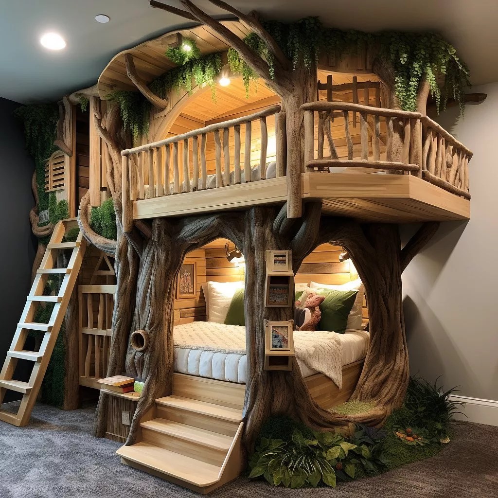 Elevate Childhood Adventures TreehouseInspired Bunk Bed Delights