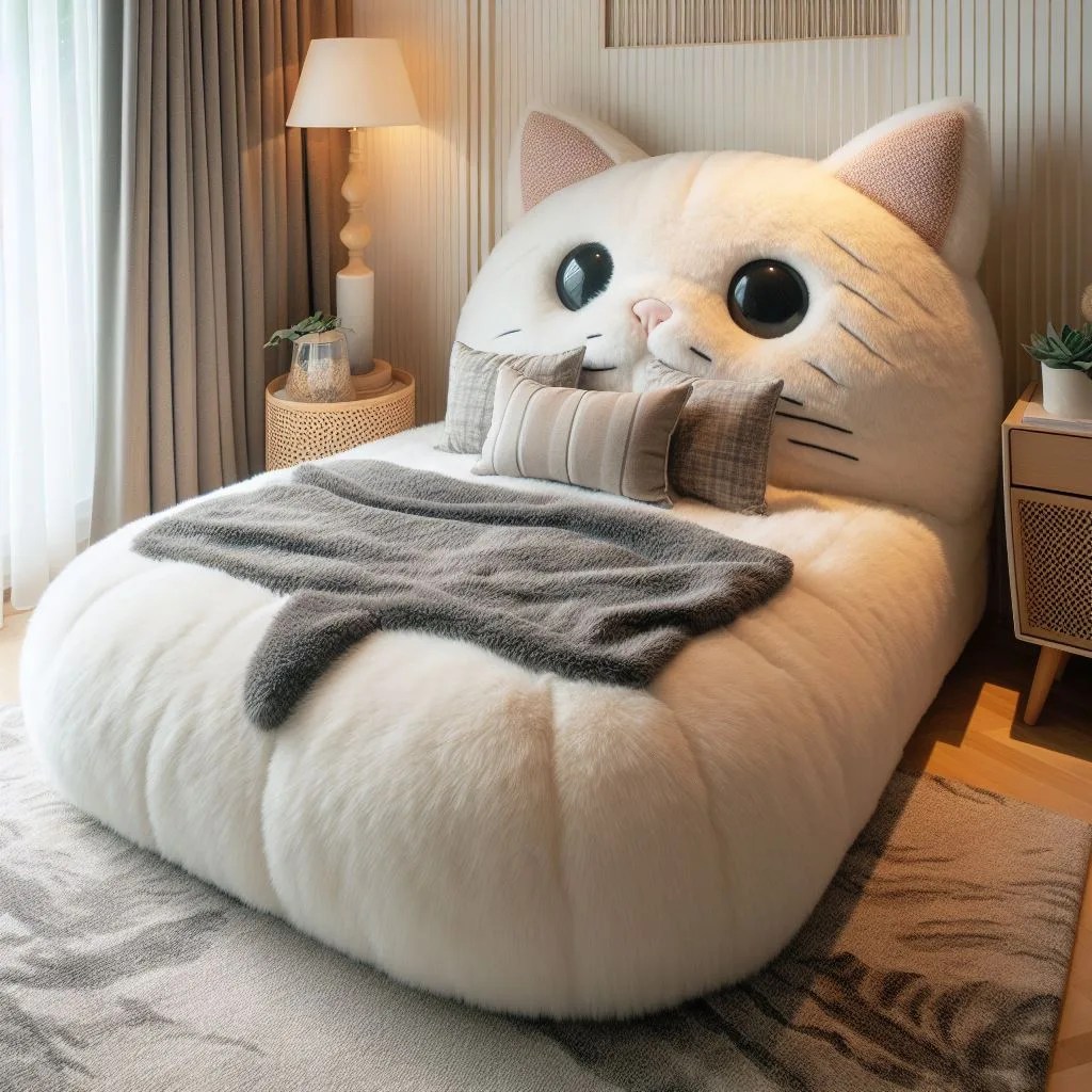 Dreamland for Whiskers Unveiling the Cozy World of a Cat Shaped Bed