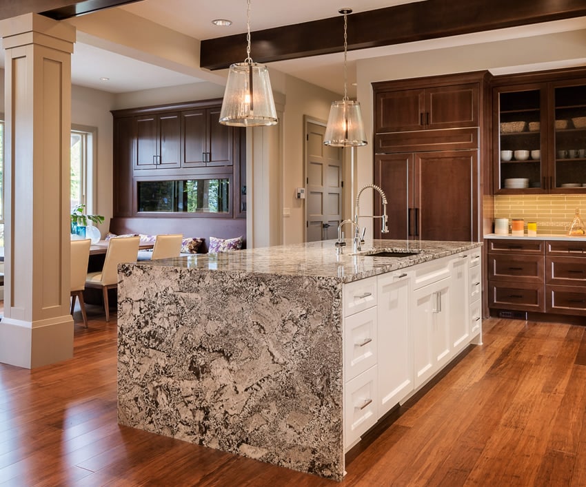 In this session, we'll explore the process of creating kitchen islands using cabinets and custom countertops, and how to save groups of objects to your library. Beautiful Waterfall Kitchen Islands Countertop Designs Designing Idea