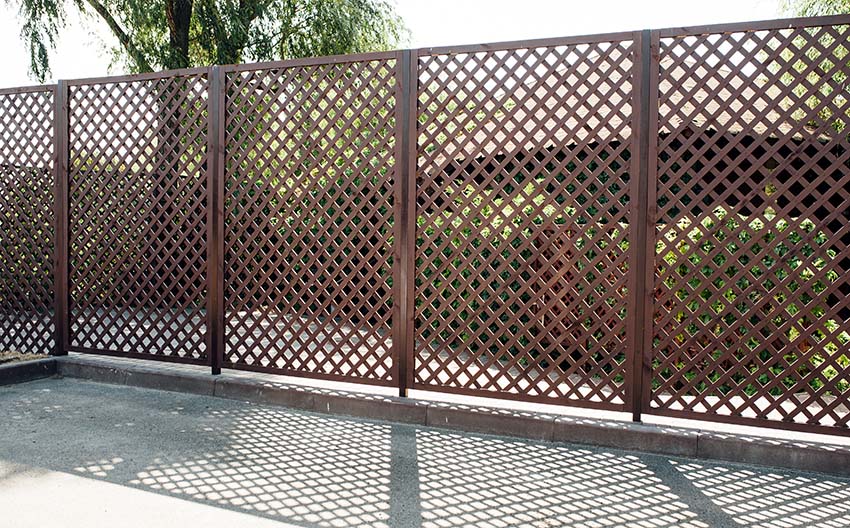 Free standing vinyl lattice fence panels. 55 Lattice Fence Design Ideas Pictures Popular Types Designing Idea