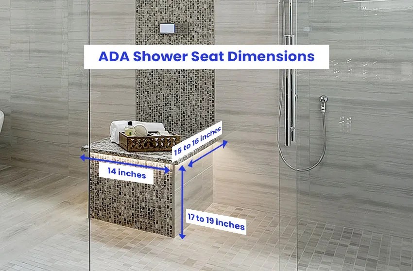 Shower Bench Dimensions (Size Guide) Designing Idea