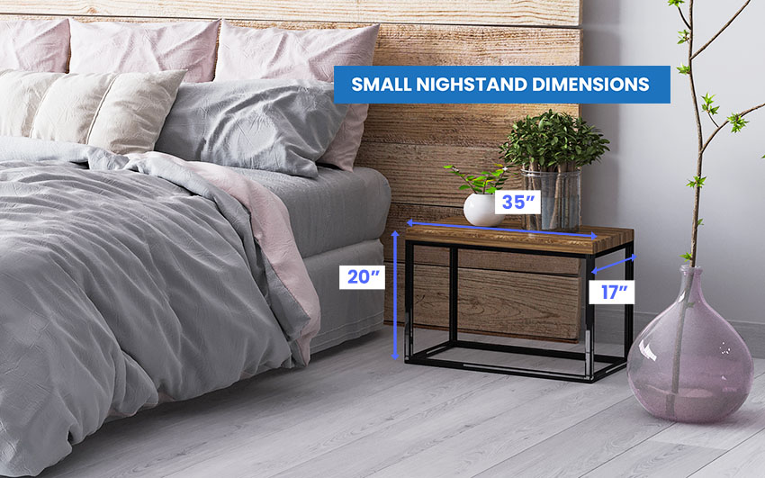 Nightstand Dimensions (Size Guide) Designing Idea
