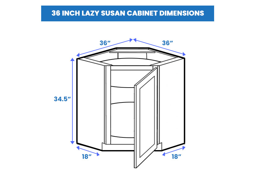 Lazy Susan Dimensions (Sizes & Measuring Guide) Designing Idea