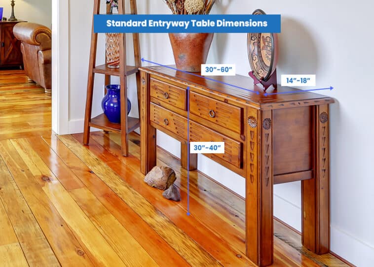 Entryway Table Dimensions (Size Guide)