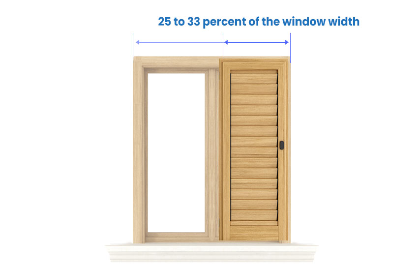 Shutter Dimensions (Standard Sizes & Measurements) Designing Idea