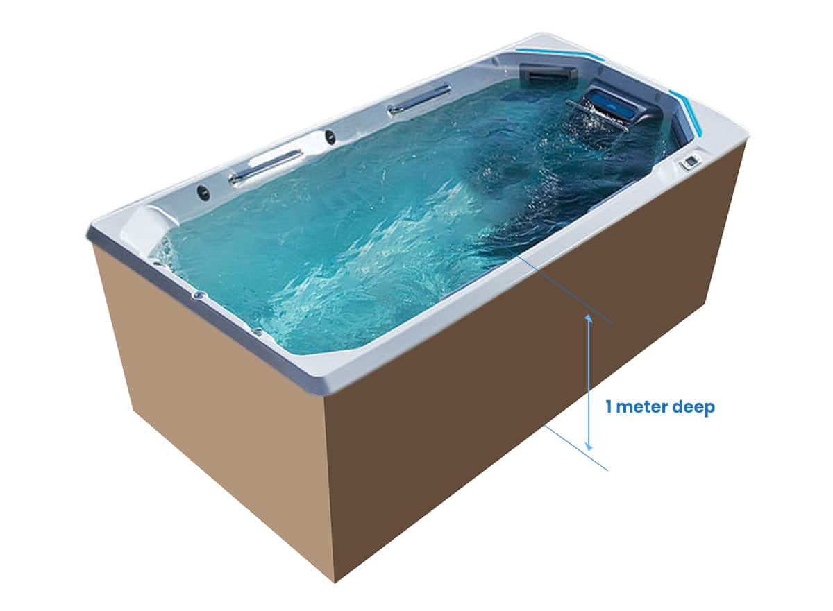 Endless Pool Sizes (Popular Small to Large Dimensions ) Designing Idea