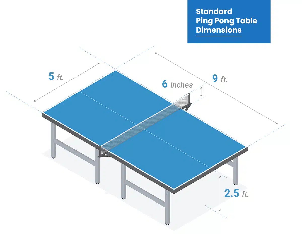 Ping Pong Table Dimensions (Regulation & Home Sizes) Designing Idea
