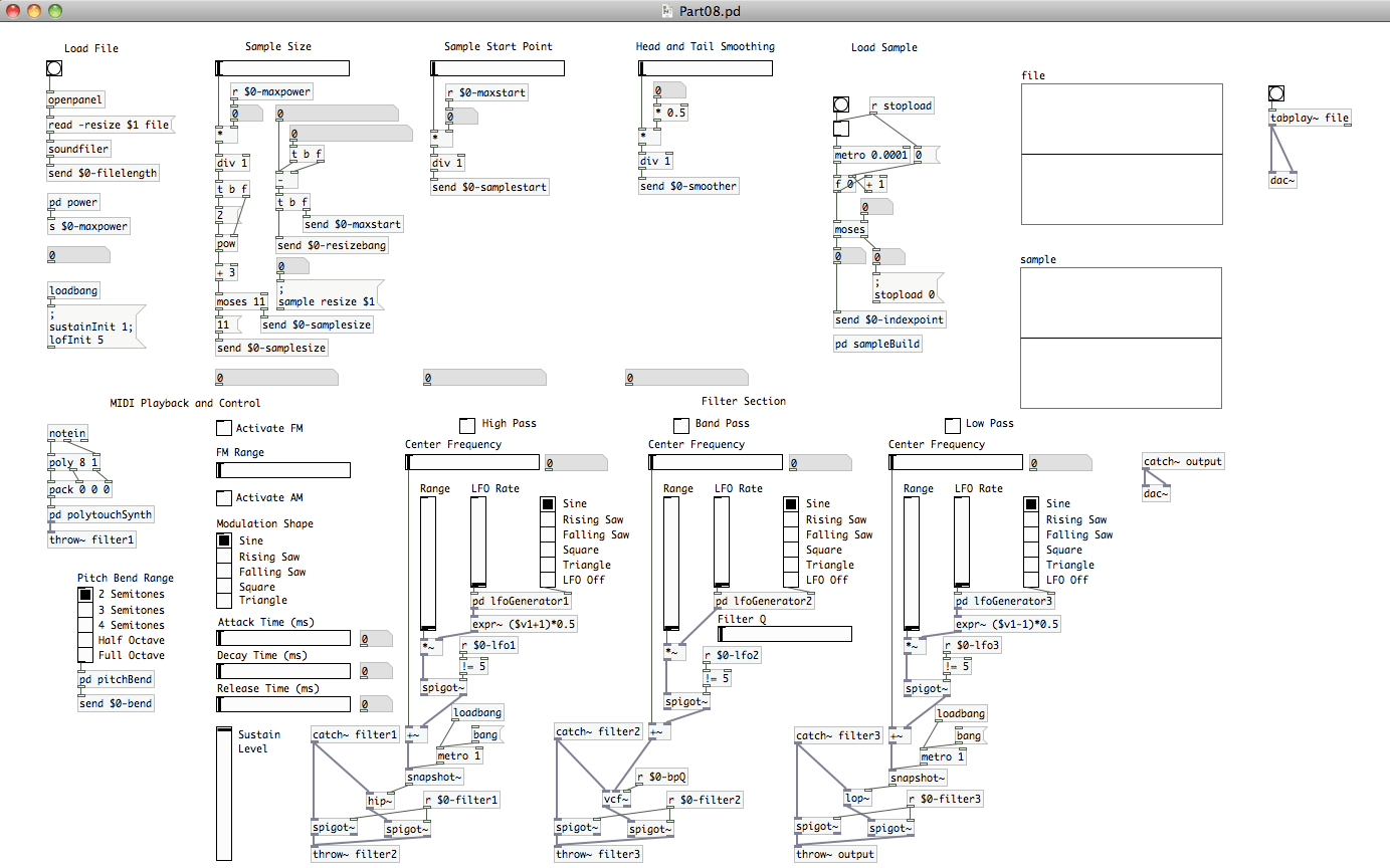 Pure Data Wavetable Synth Part 8