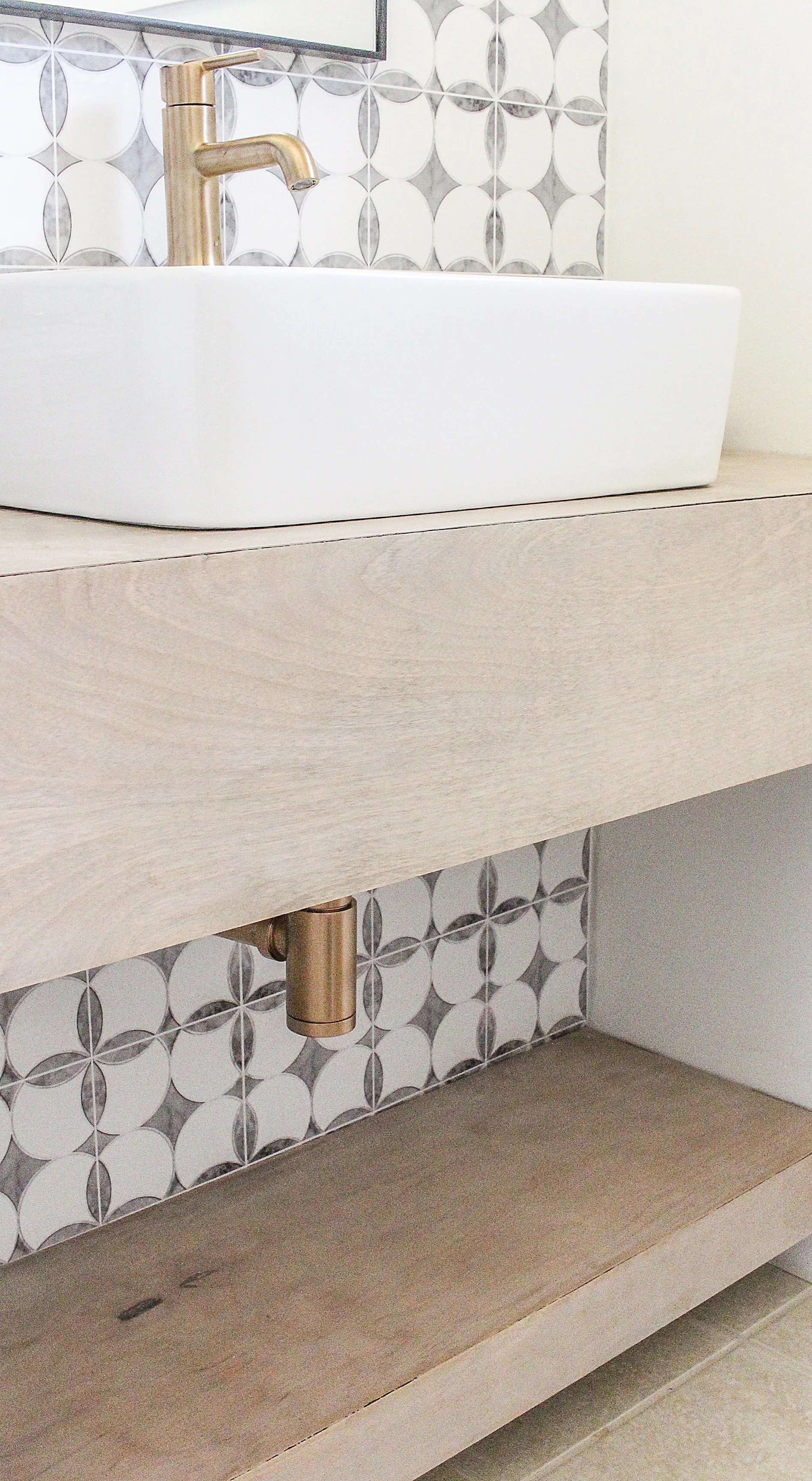 How to Make a Floating Sink Shelf Everything Bathroom