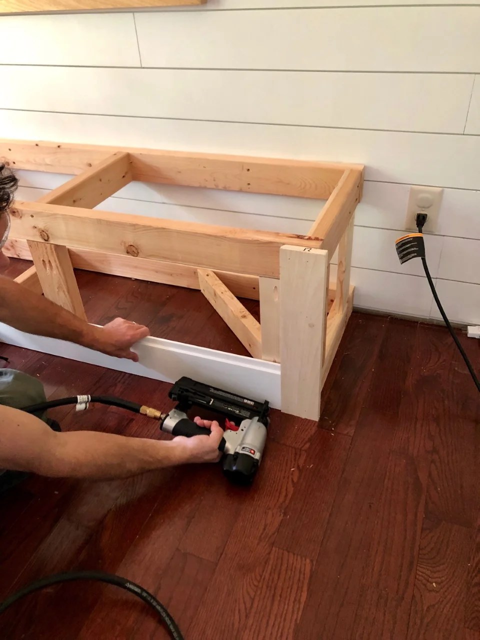 DIY BuiltIn Dining Bench with Storage Breakfast Nook Banquette Tutorial