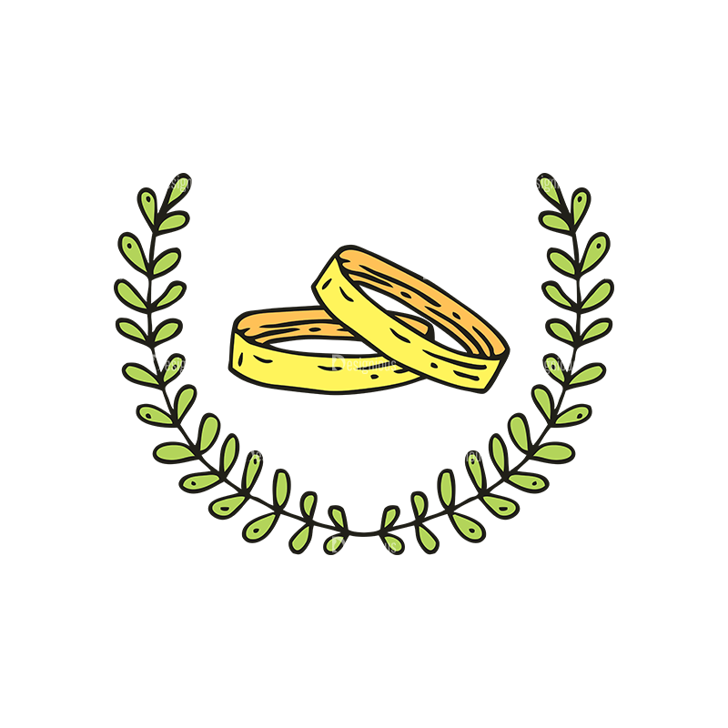 Engraved Wedding Elements Vector Set 1 Vector Ring