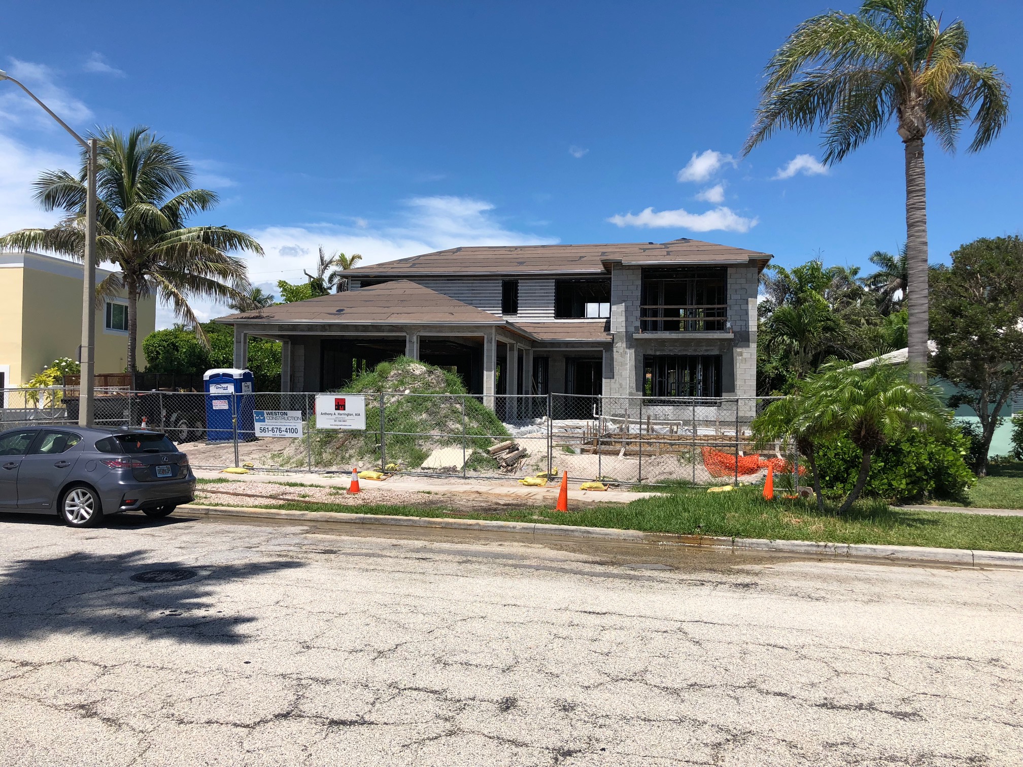 FLAGLER DRIVE HOUSE JUNE 2018 “Under Construction” Design Methods Inc.