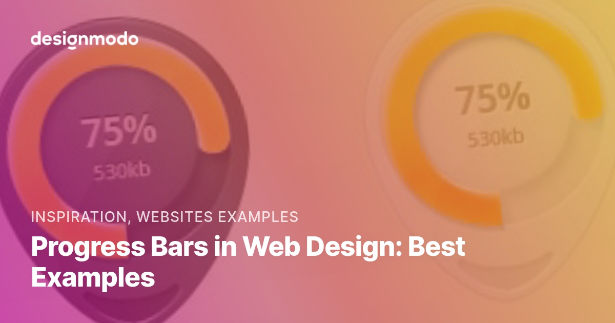 Progress Bars in  Design Best Examples Designmodo