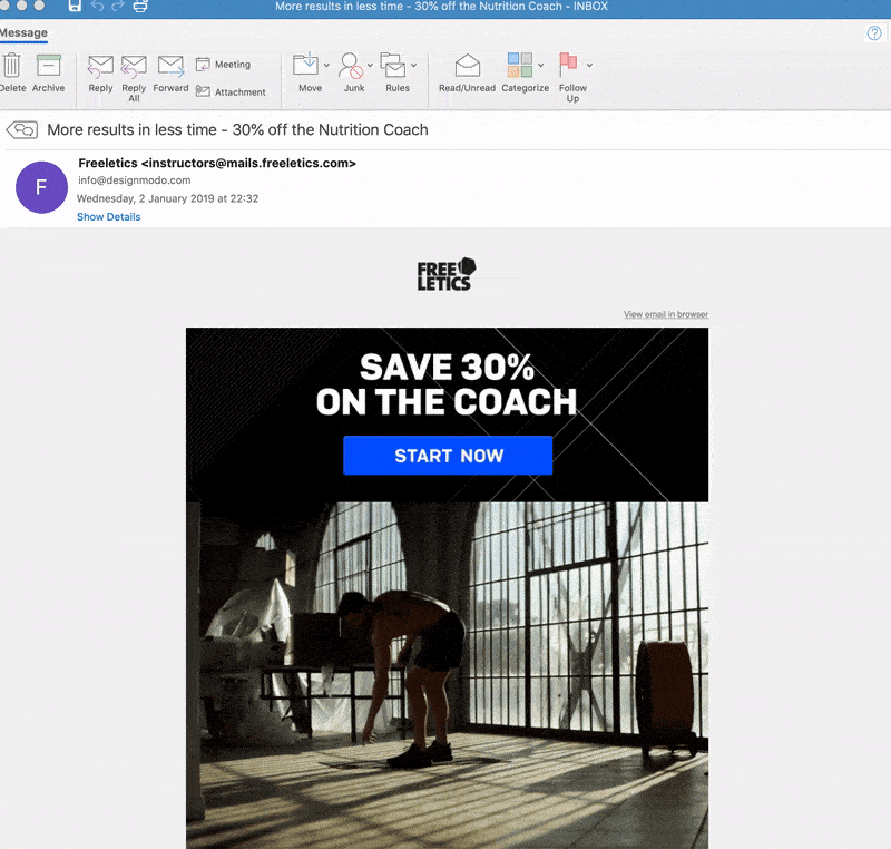 Microsoft Outlook Update Animated GIF and Other Features