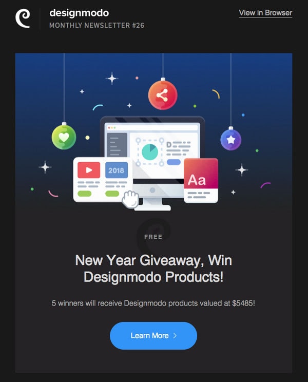 Giveaway Emails: Essentials, Best Practices, And Inspiring Examples - Designmodo