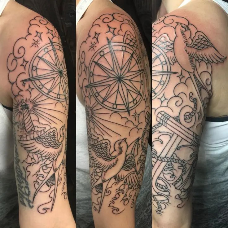 Nautical Half Sleeve Tattoos 20 Amazing Collections
