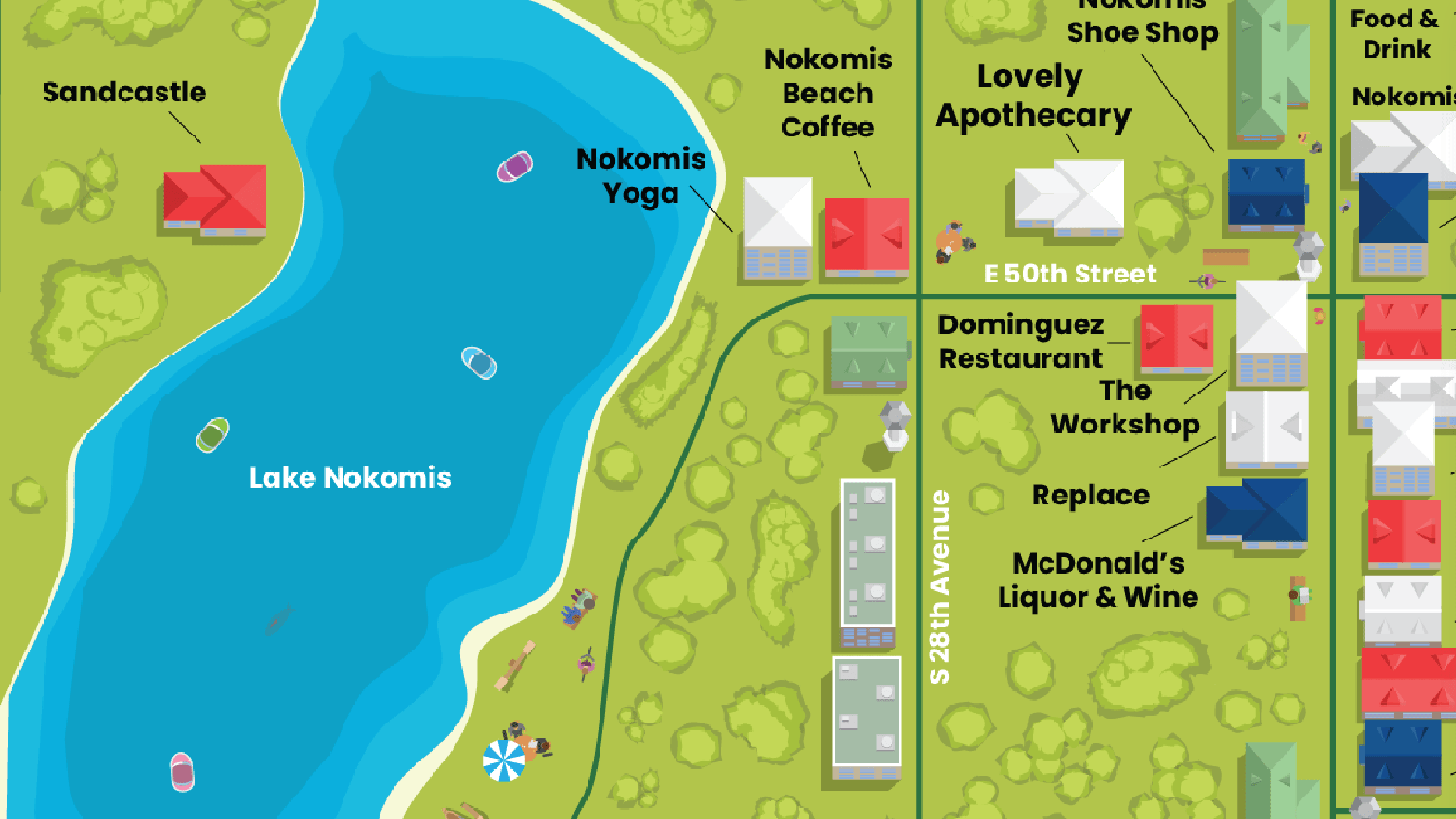Nokomis East Business Association Map Replace