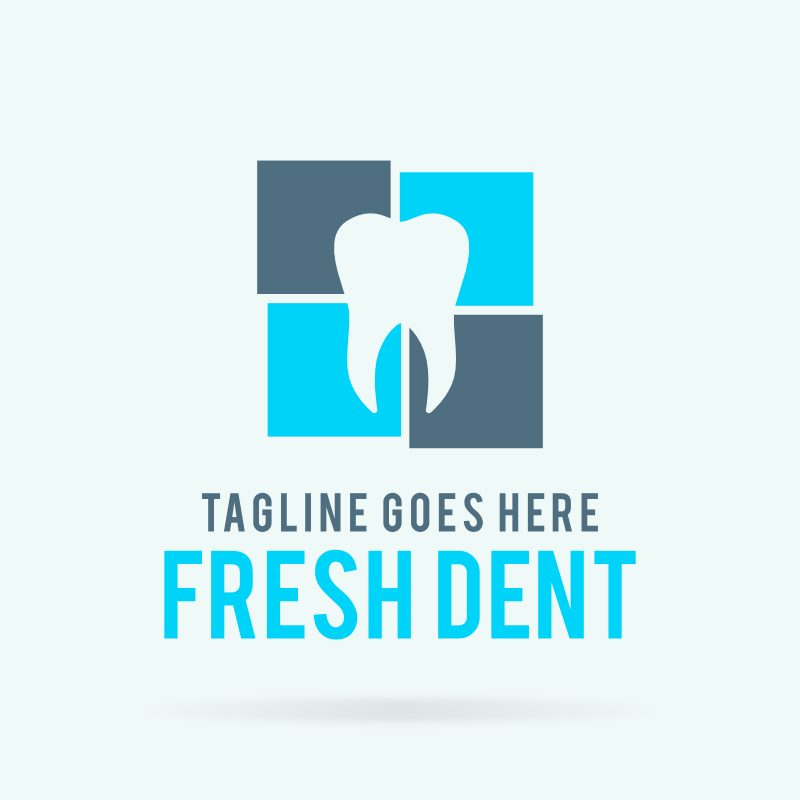 Fresh Dent Dental Logo Template Bobcares Logo Designs Services
