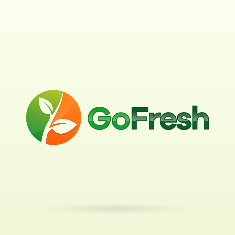 Go Fresh Farm Logo Template Bobcares Logo Designs Services